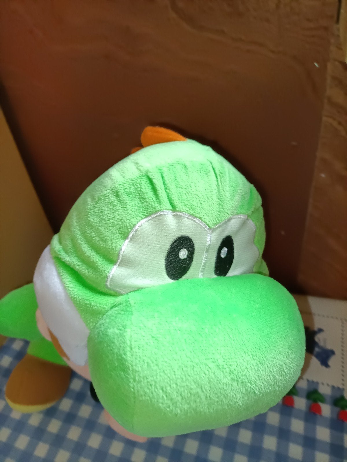 Mario knuffel in groen Yoshi pak 29 cm groot, Ophalen of Verzenden, Zo goed als nieuw, Overige typen