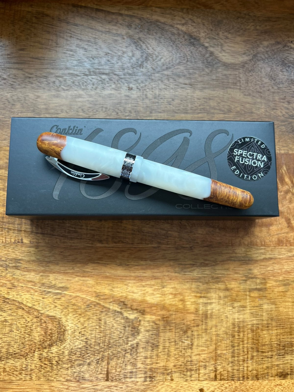 Nieuw! Conklin 1898 Spectra Fusion White Chrome, Overige merken, Nieuw, Met doosje, Ophalen of Verzenden