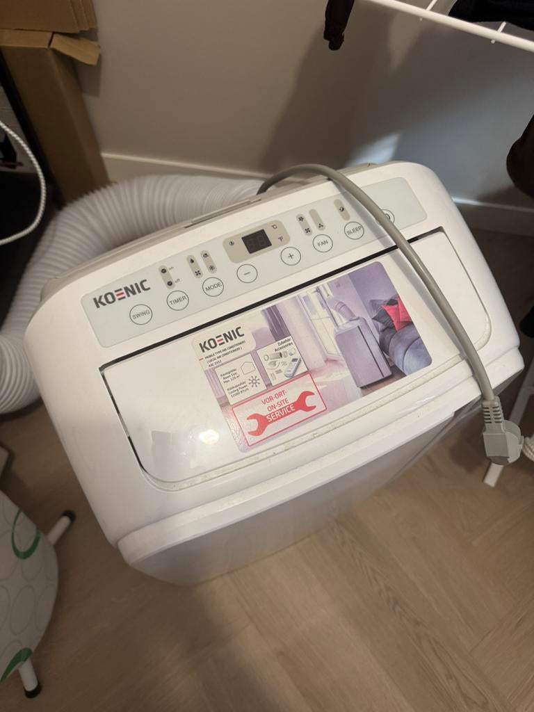 Koenic mobiele airco, Witgoed en Apparatuur, Airco's, Ophalen, Minder dan 60 m³, 3 snelheden of meer, Zo goed als nieuw