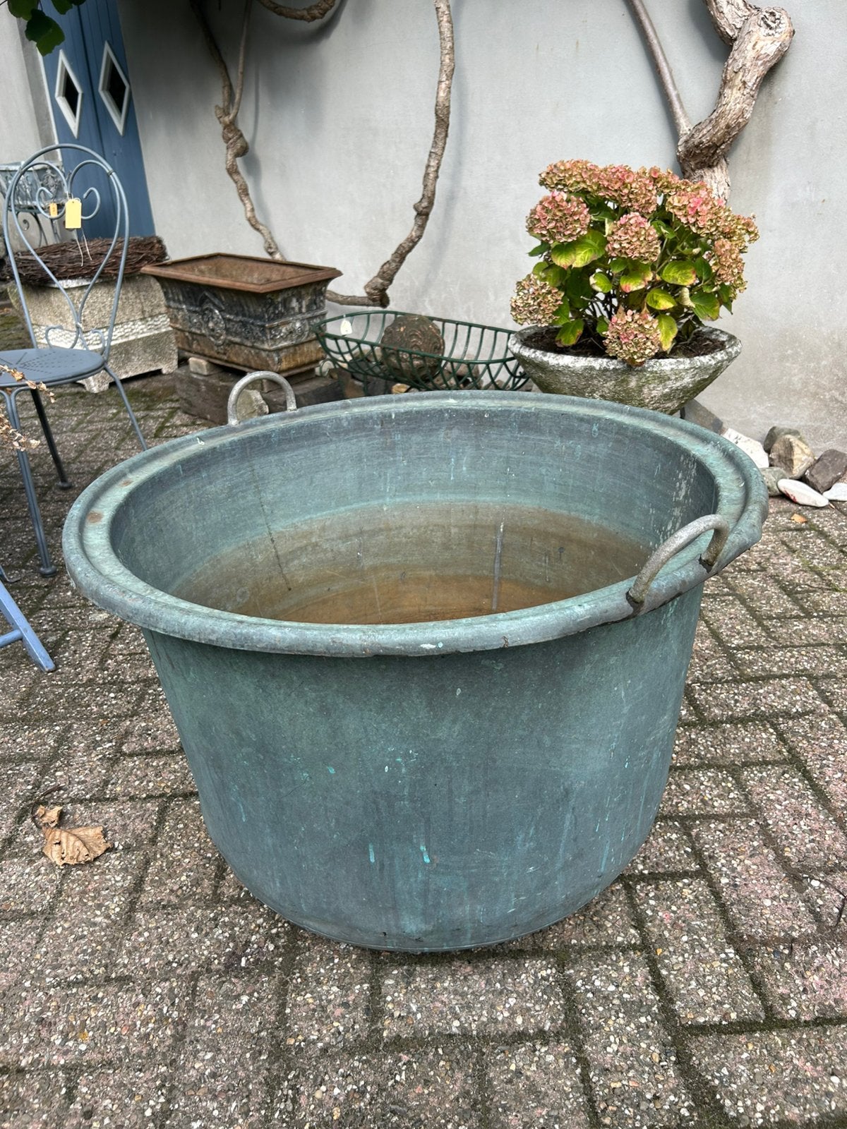 Grote koperen ton/koperen fornuispot, Ophalen of Verzenden