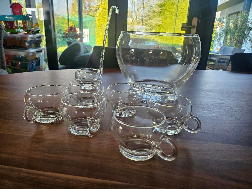 Glazen bowlschaal, Ophalen, Glas, Overige stijlen, Glas of Glazen