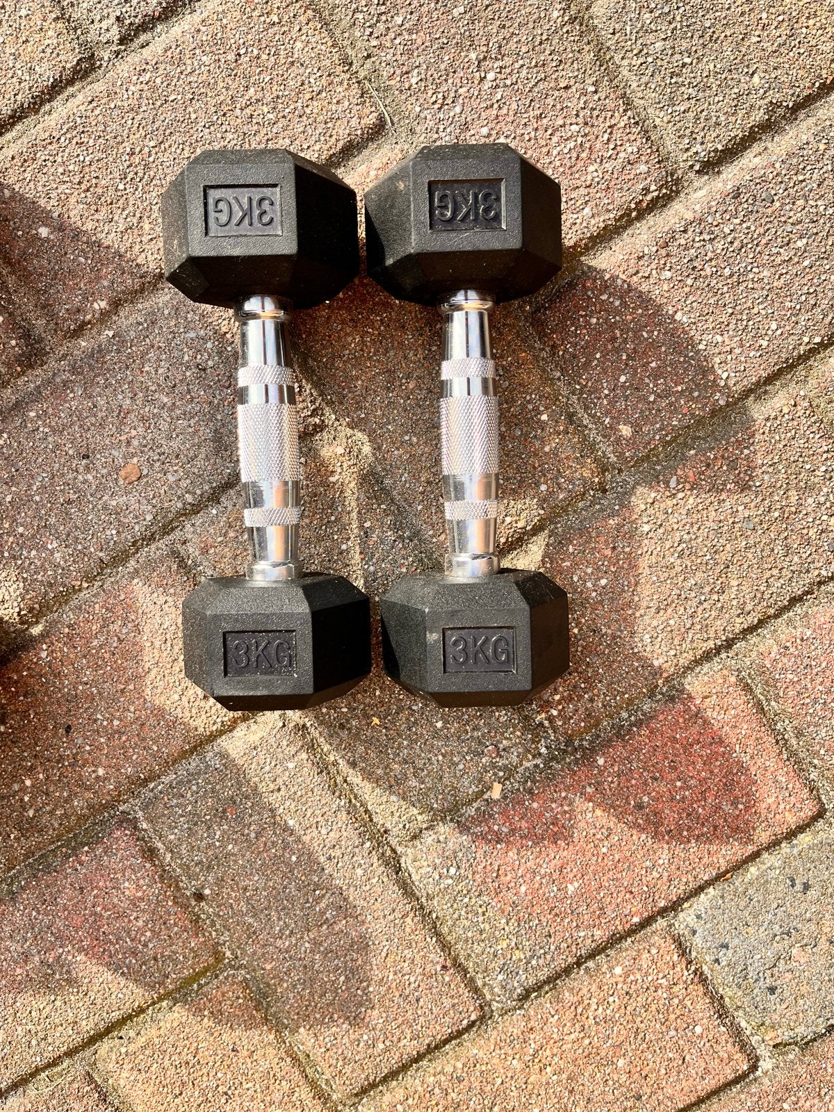 Dumbbell set 15kg, 5kg en 3kg, Sport en Fitness, Ophalen, Gebruikt, Armen, Dumbbell