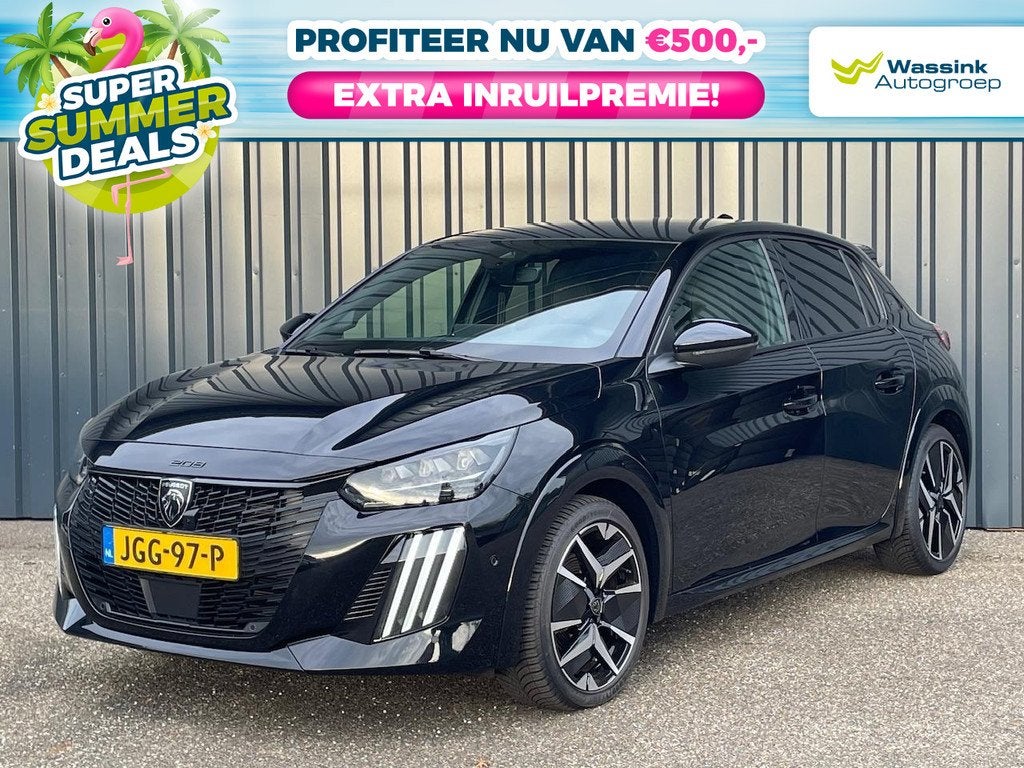 Peugeot 208 1.2 Hybrid 136 e-DCS6 GT I Adaptive Cruise I SUM, Auto's, Peugeot, Bedrijf, Te koop, Centrale vergrendeling, Digitale radio-ontvangst