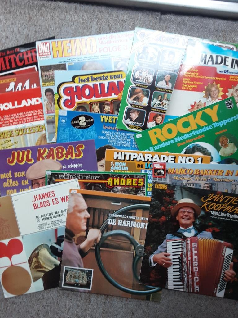 Collectie van 100 lps diverse artiesen, Ophalen, Gebruikt, Originele persing, 1970 - 1979