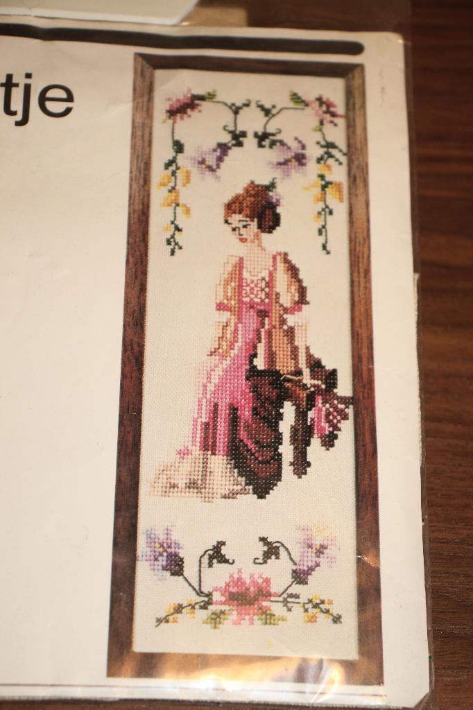 Borduurpakket Lanarte DMC Rose dame #4209, Ophalen of Verzenden, Nieuw, Handborduren, Borduurpakket