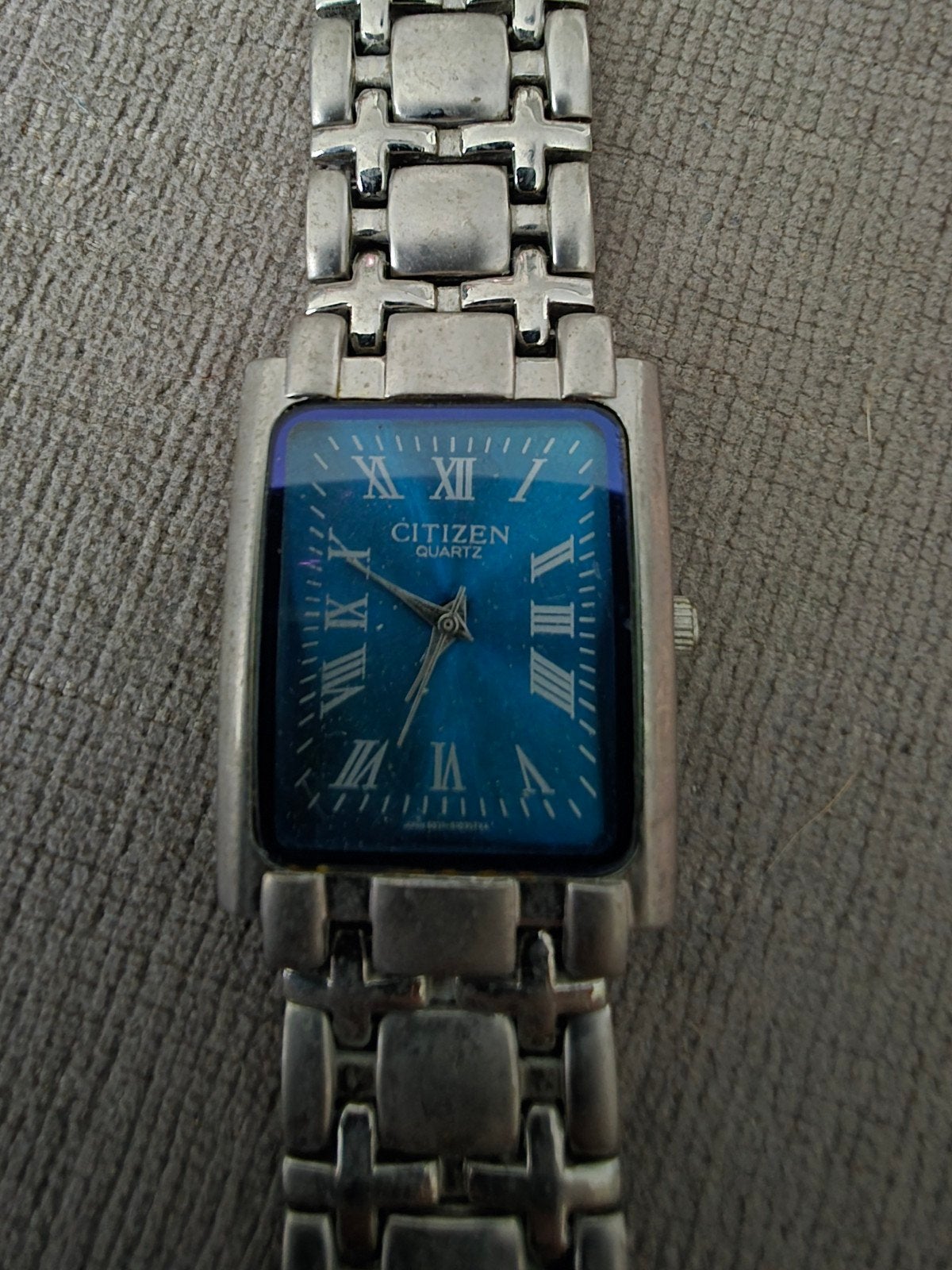 Vintage Citizen Quartz "Tank" Heren/Unisex Horloge, Staal, Polshorloge, Citizen, 1960 of later