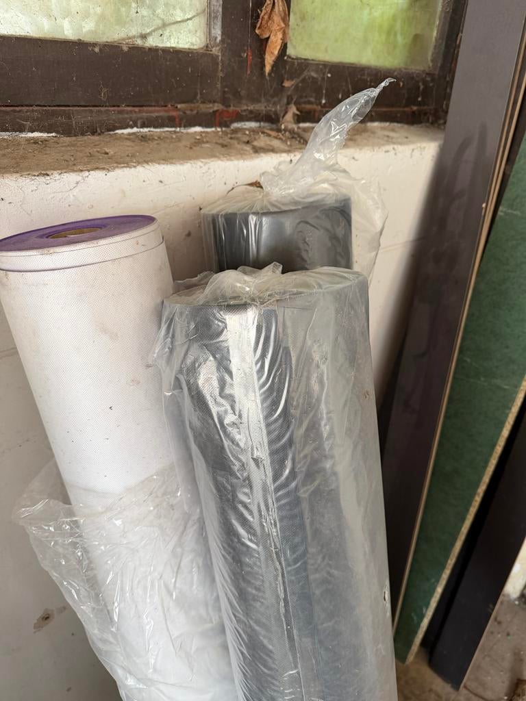 3 rollen Dampopen Waterkerend Membraan (50m x 1.5m), Doe-het-zelf en Verbouw, Isolatie en Afdichting, Overige materialen, Nieuw