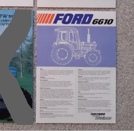 ford folder brochure new holland, Ophalen of Verzenden, Zo goed als nieuw, Folder