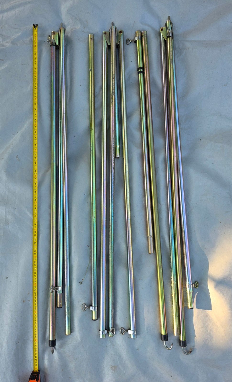 Stalen caravan voortent / luifel frame max 450 breed, Ophalen, Gebruikt