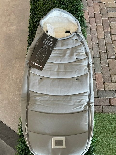 Cybex Platinum Voetenzak - Mirage Grey / Dark Grey, Ophalen of Verzenden, Nieuw