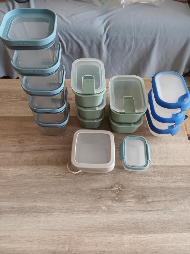 15x bakjes. 200ml tot 700ml. Mepal, Royalvkb Mepal gereserve, Ophalen, Bak of Kom