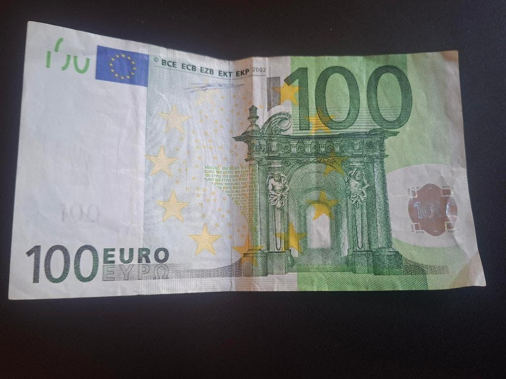 2002 Spanje 100 euro 1e serie Duisenberg printcode M002, Postzegels en Munten, Bankbiljetten | Europa | Eurobiljetten, Verzenden