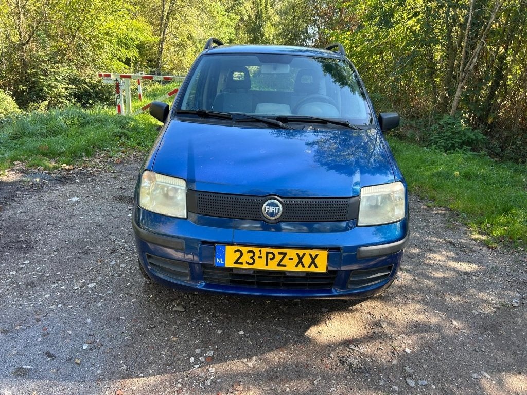 Fiat Panda 1.1 2005 Blauw met stuurbekrachtiging, Voorwielaandrijving, Stof, 54 pk, Origineel Nederlands