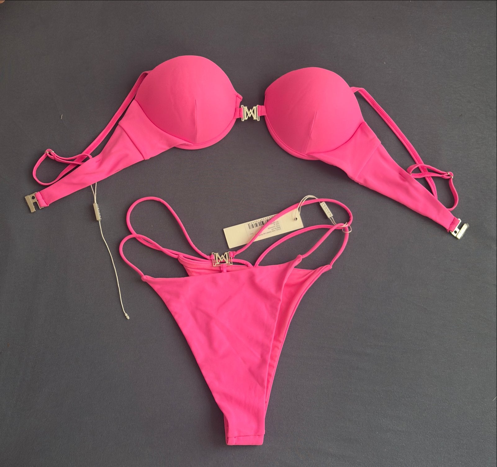Nieuwe Meshki Swimset Bikini Maat M - Ongebruikt met kaartje, Ophalen, Nieuw, Roze, Bikini