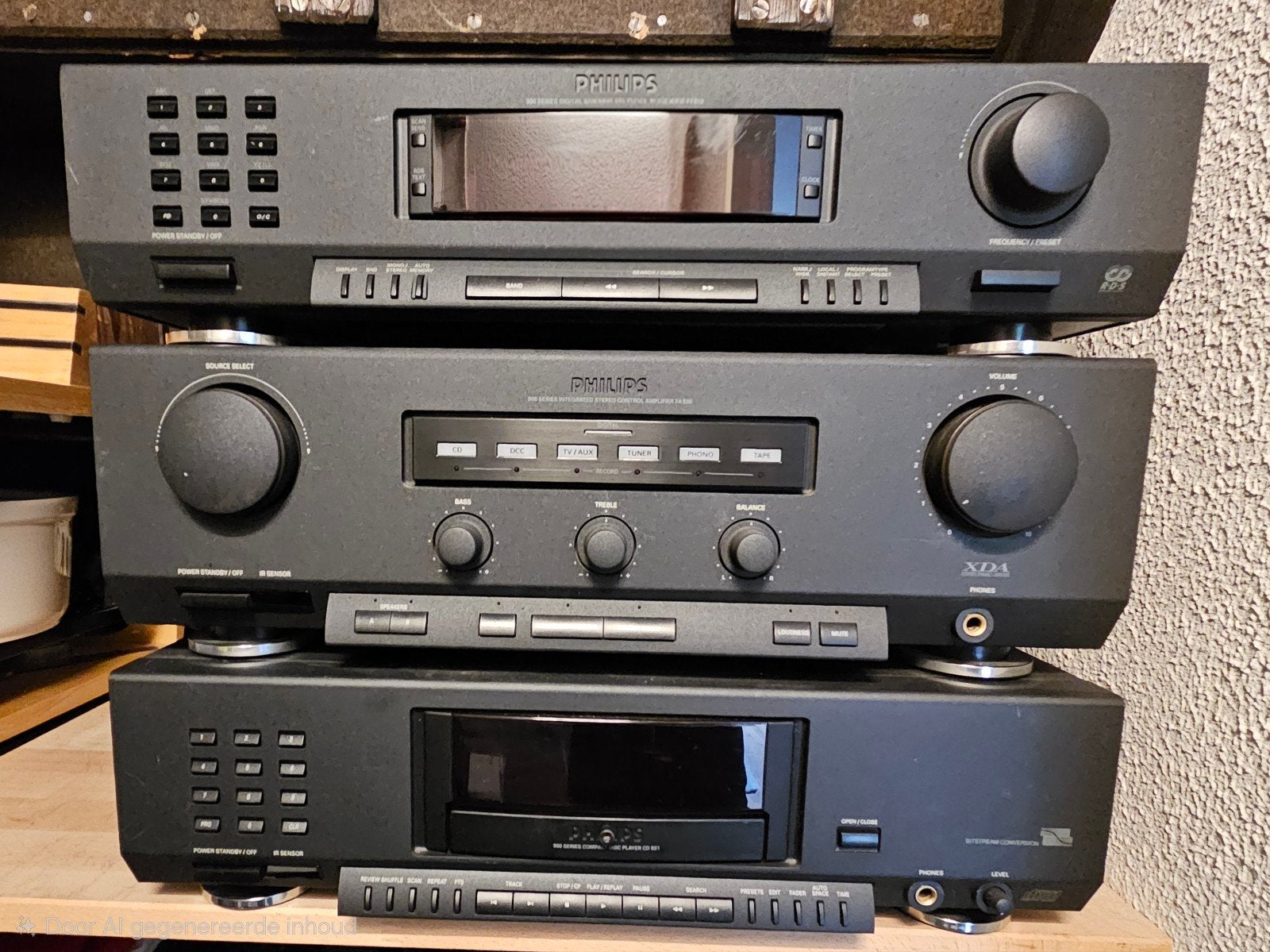 Philips muziekinstallatie met Heco boxen, Ophalen, Philips, Gebruikt, Cd-speler