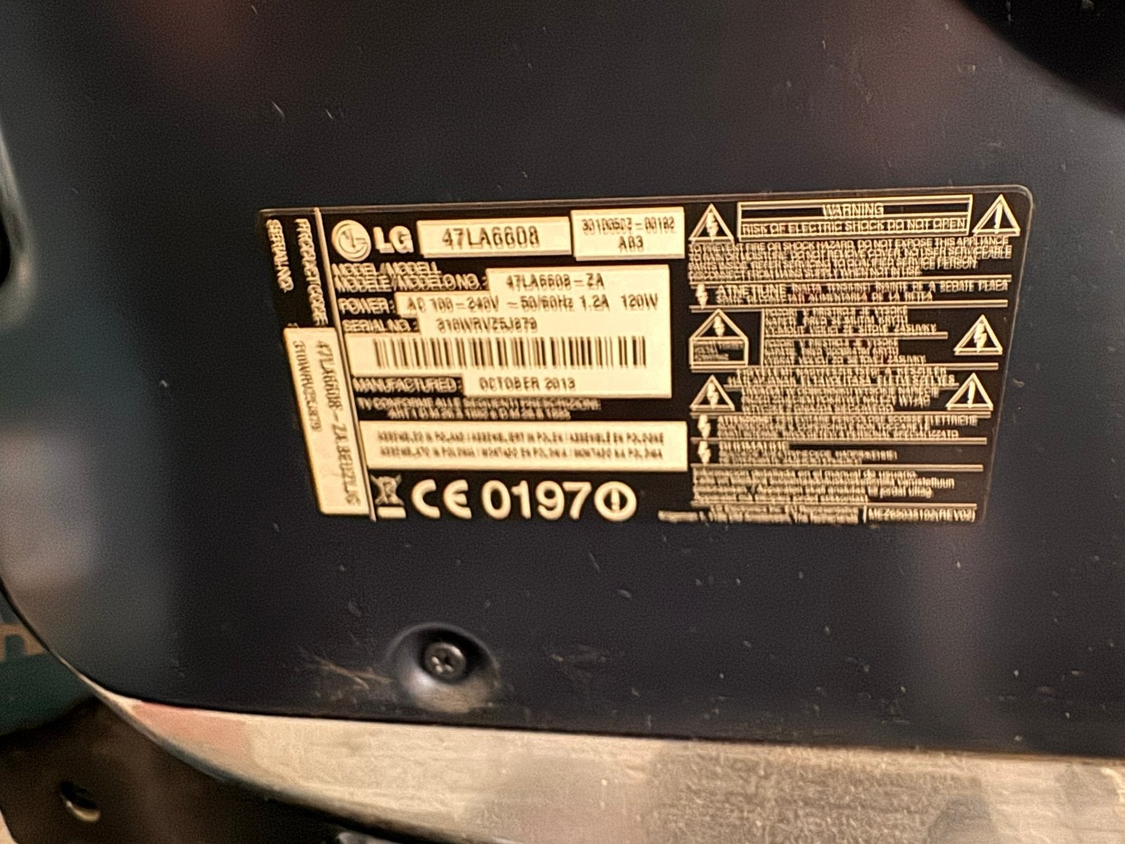 LG TV, 50 Hz, Ophalen of Verzenden, Zo goed als nieuw, 100 cm of meer