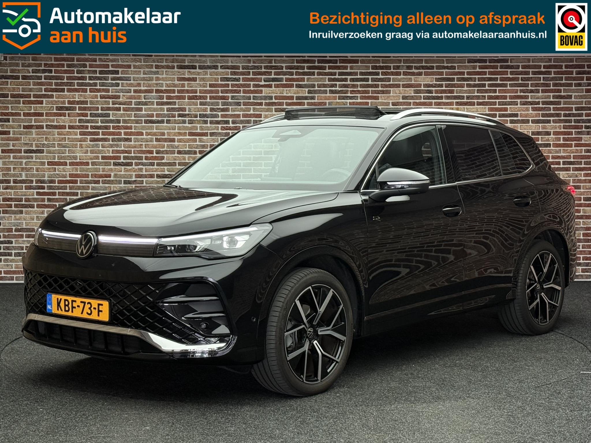 Volkswagen Tiguan 1.5 eTSI R-Line Business Camera Panorama I, 4 cilinders, 150 pk, Zwart, Leder