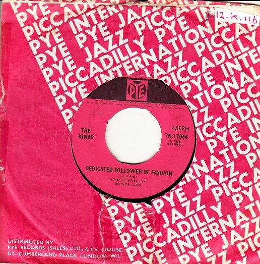 the kinks - dedicated follower of fashion  (1966), 7 inch, Single, Ophalen of Verzenden, Pop