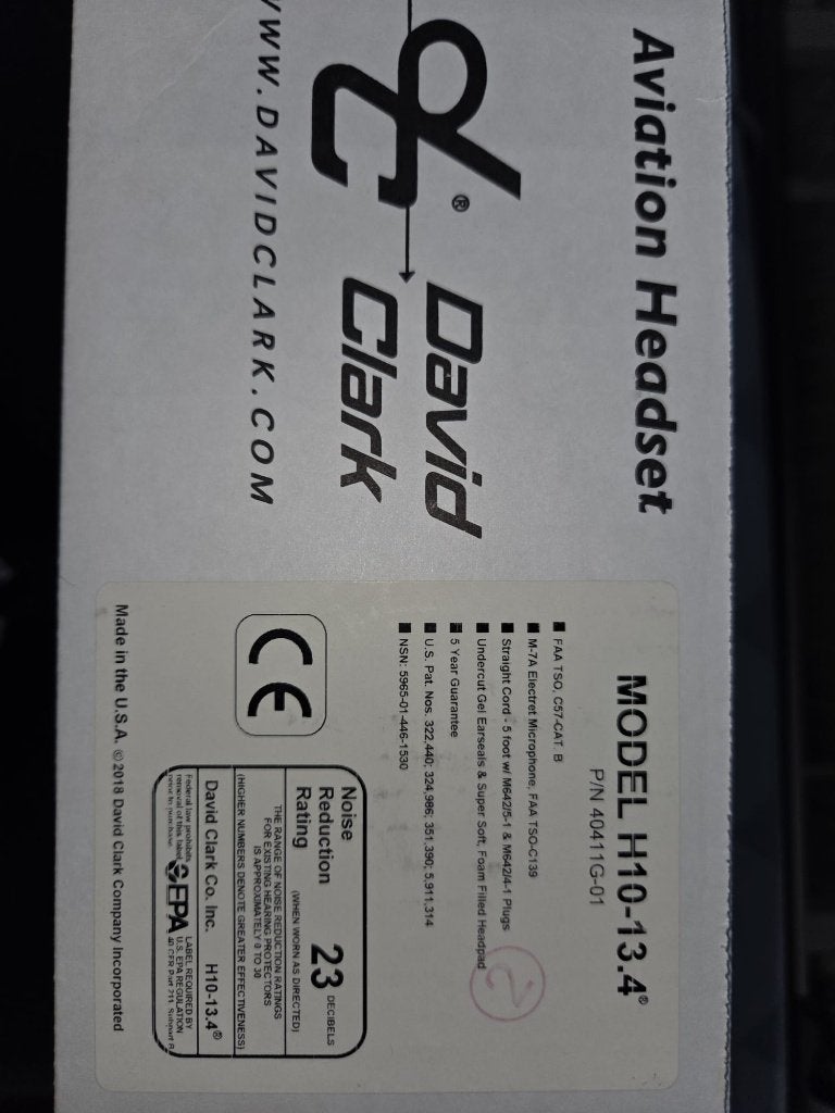 David Clark H10-13"4 te koop, Verzamelen, Ophalen, Zo goed als nieuw, Overige typen