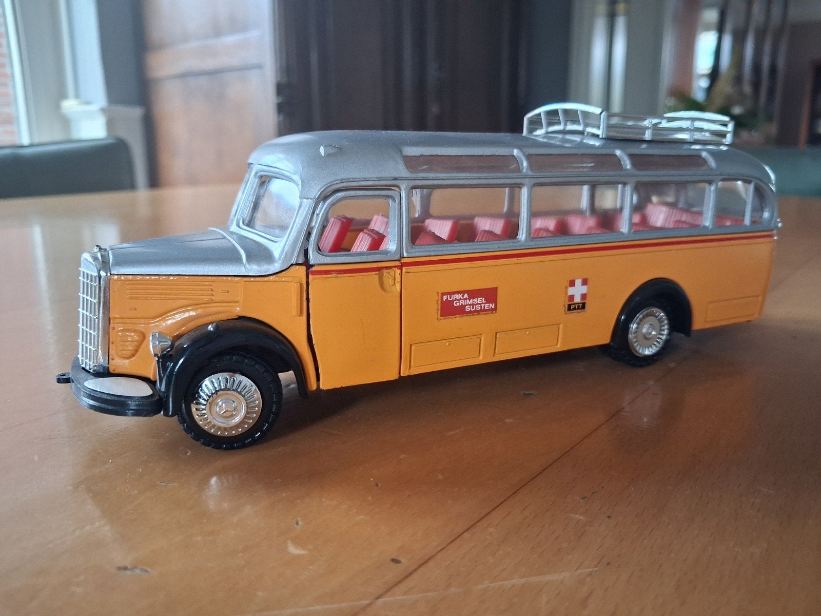 NZG Modelle Mercedes Benz Omnibus O 3500 - PTT Bus, Overige merken, Gebruikt, 1:32 tot 1:50, Overige typen