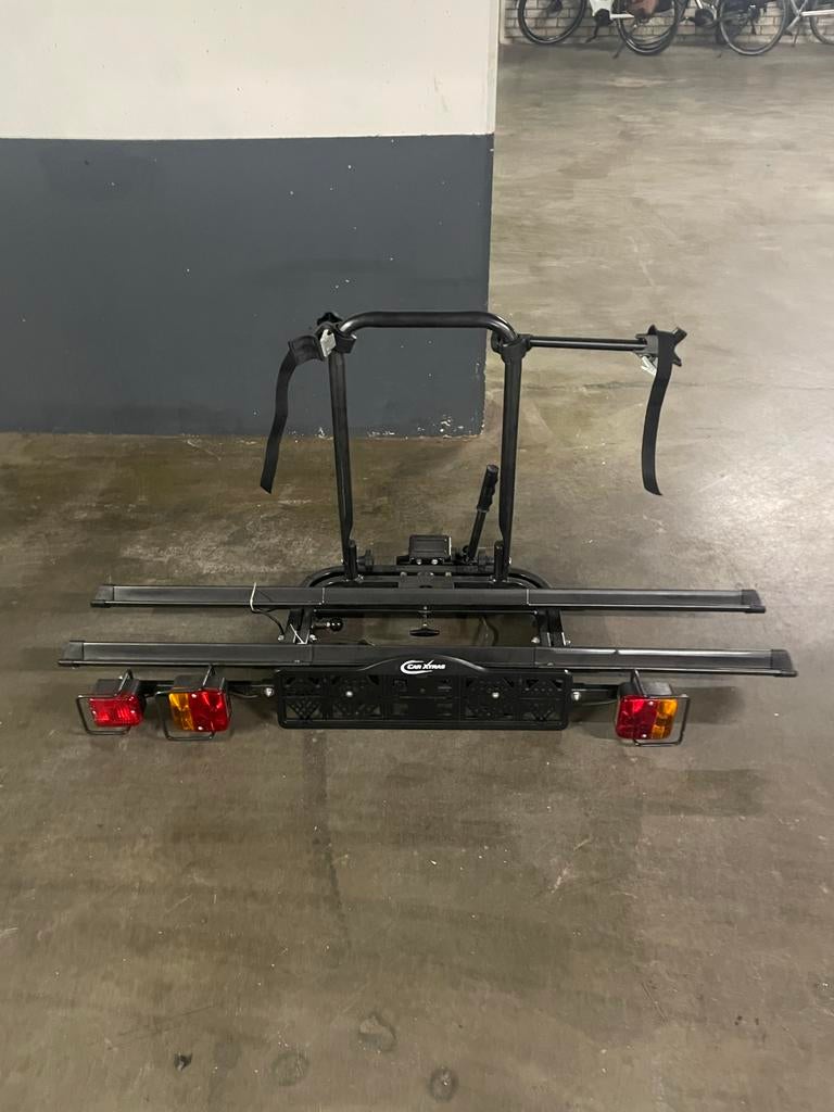 Car Xtras Compact 2 Kantelbare Trekhaak Fietsendrager, Ophalen, Gebruikt, 2 fietsen, Trekhaakdrager