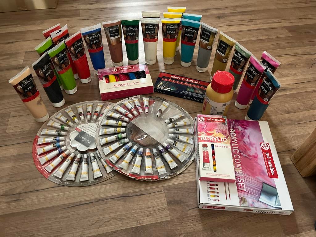 Professionele acrylverf van Van Bleiswijck en Talens, Ophalen of Verzenden, Zo goed als nieuw, Acrylverf