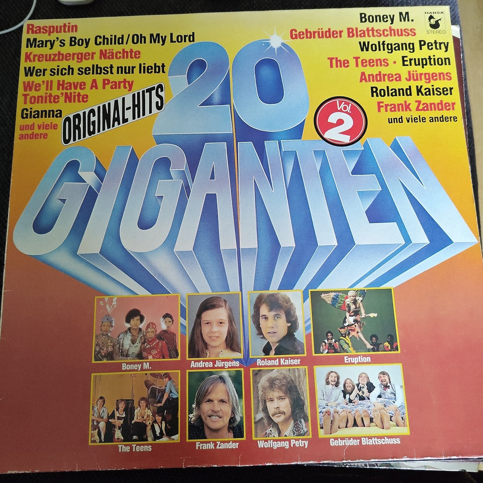 20 Giganten Vol. 2 - Diverse Artiesten LP (1978), Cd's en Dvd's, Vinyl | Pop, Gebruikt, Ophalen of Verzenden, 12 inch, Complilatie