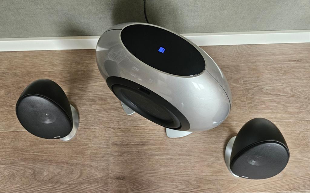 Kef 2.1 speakerset, Audio, Tv en Foto, Luidsprekers, Gebruikt, 120 watt of meer, Front, Rear of Stereo speakers, Ophalen