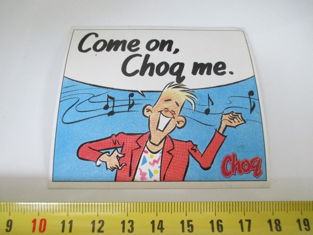 sticker Come on, Choq me., Ophalen, Zo goed als nieuw