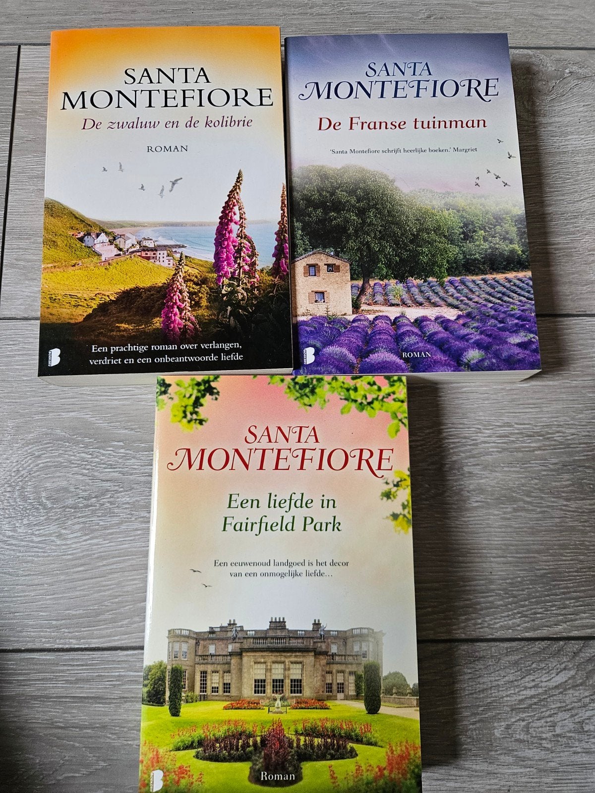 Santa Montefiore Boekenpakket: 3 Romans, Ophalen of Verzenden, Zo goed als nieuw, Santa Montefiore, Nederland