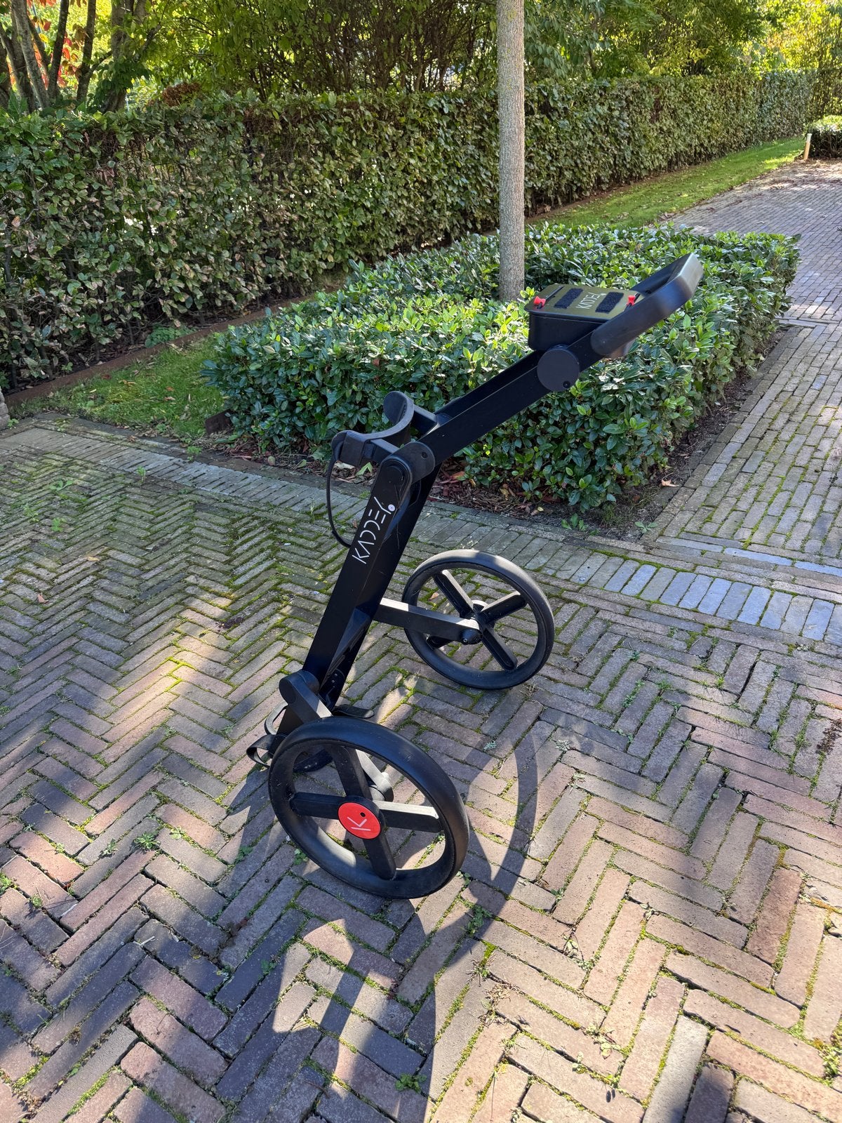 Kaddey Switch tweewieler golftrolley met accessoires, Ophalen, Zo goed als nieuw, Golfkar, Overige merken