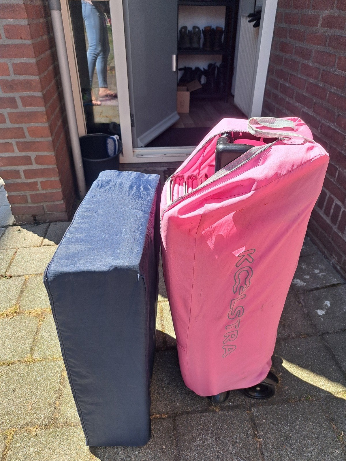 Campingbedje met Prenatal matras, Ophalen, Gebruikt, Reisbedje