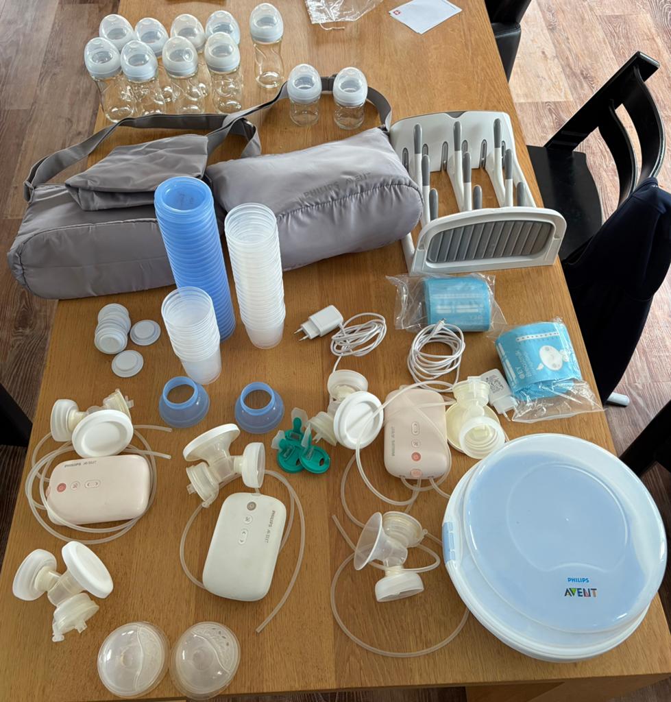 Zeer uitgebreide set Avent borstkolf, Ophalen of Verzenden, Borstkolf