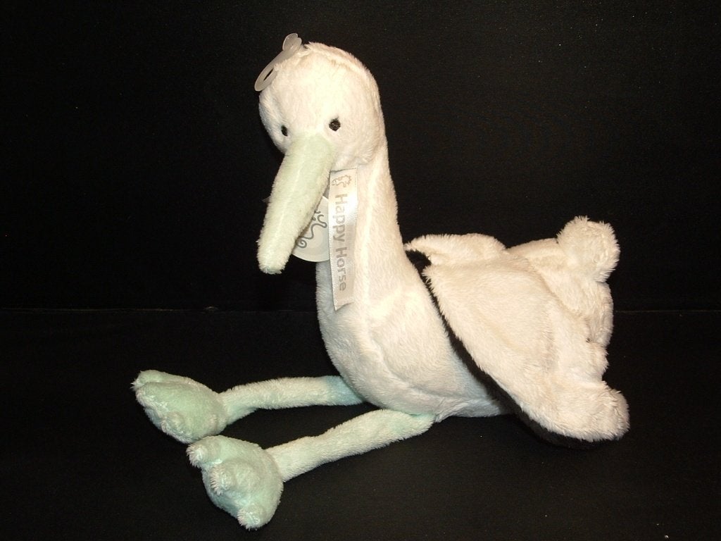 HAPPY HORSE OOIEVAAR STORK STAN NR1 VELOURS WIT MET, Ophalen of Verzenden, Nieuw, Overige typen