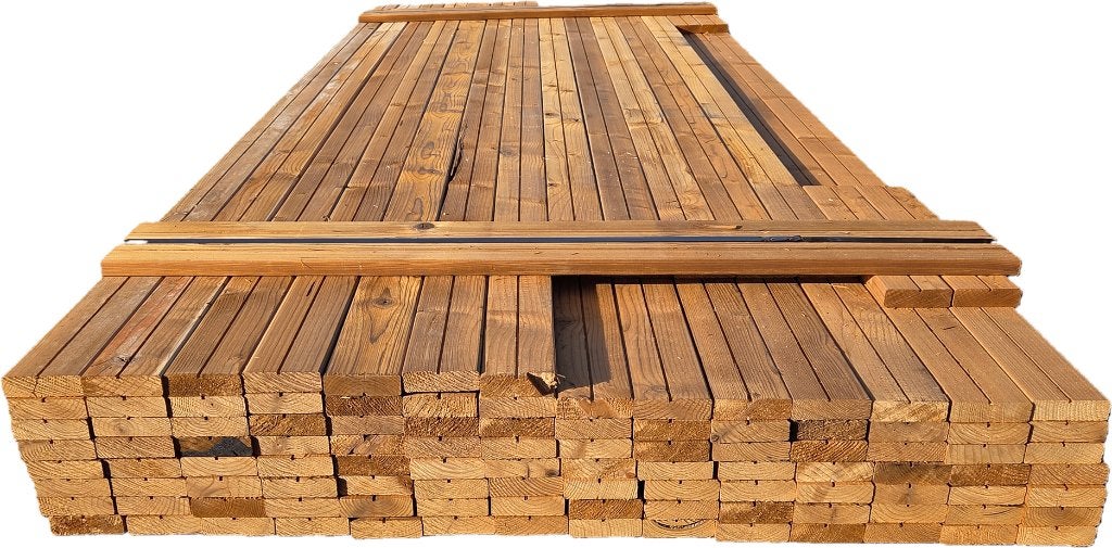 Thermowood latten 20x67 mm - nr: TP11, Tuin en Terras, Ophalen, Nieuw, 250 cm of meer, Planken