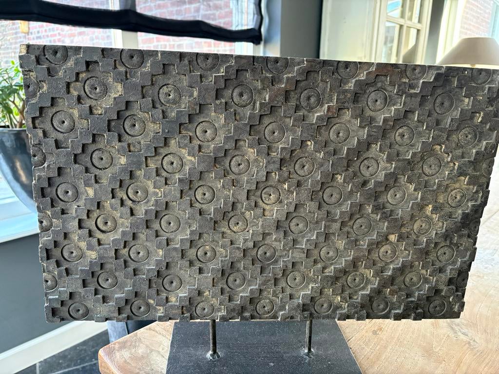 2 Prachtige en aparte decoratie panelen op standaard, Hout, Gebruikt, Overige stijlen, Ophalen of Verzenden
