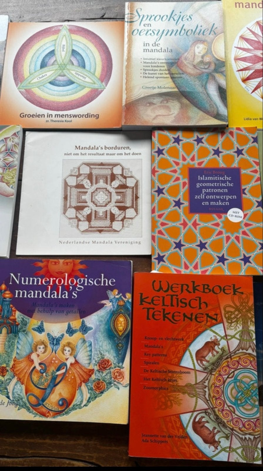 Diverse Mandalakunst Boeken - Tekenen, Kleuren, Symboliek, Ophalen of Verzenden, Zo goed als nieuw