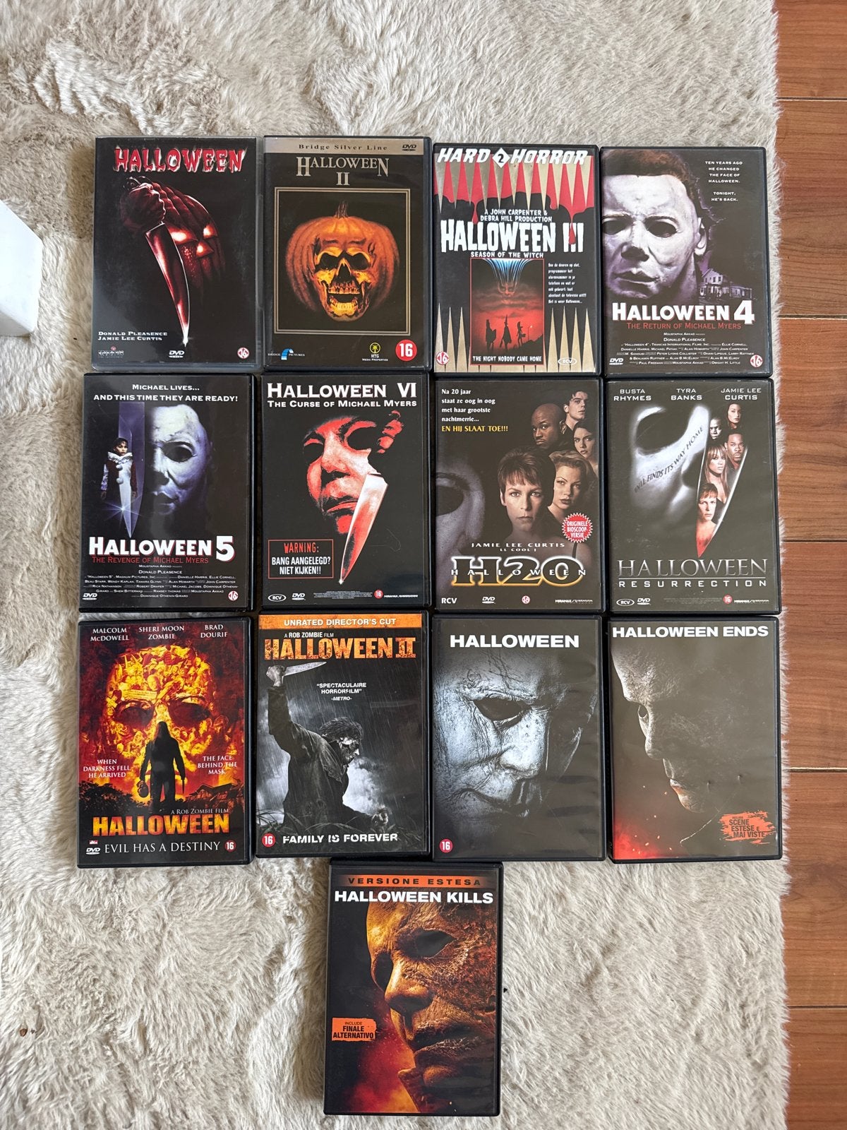 Halloween DVD Collectie - 13 Films, Cd's en Dvd's, Vanaf 16 jaar, Ophalen of Verzenden, Inclusief doosje, Gebruikt