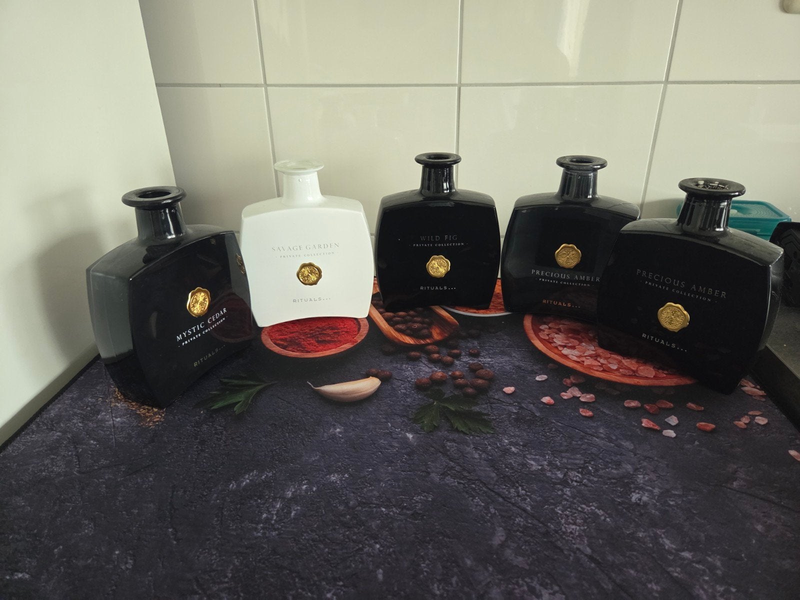 Rituals Private Collection Geurstokjes Navulling, Huis en Inrichting, Woonaccessoires | Overige, Zo goed als nieuw, Glas, Meerkleurig