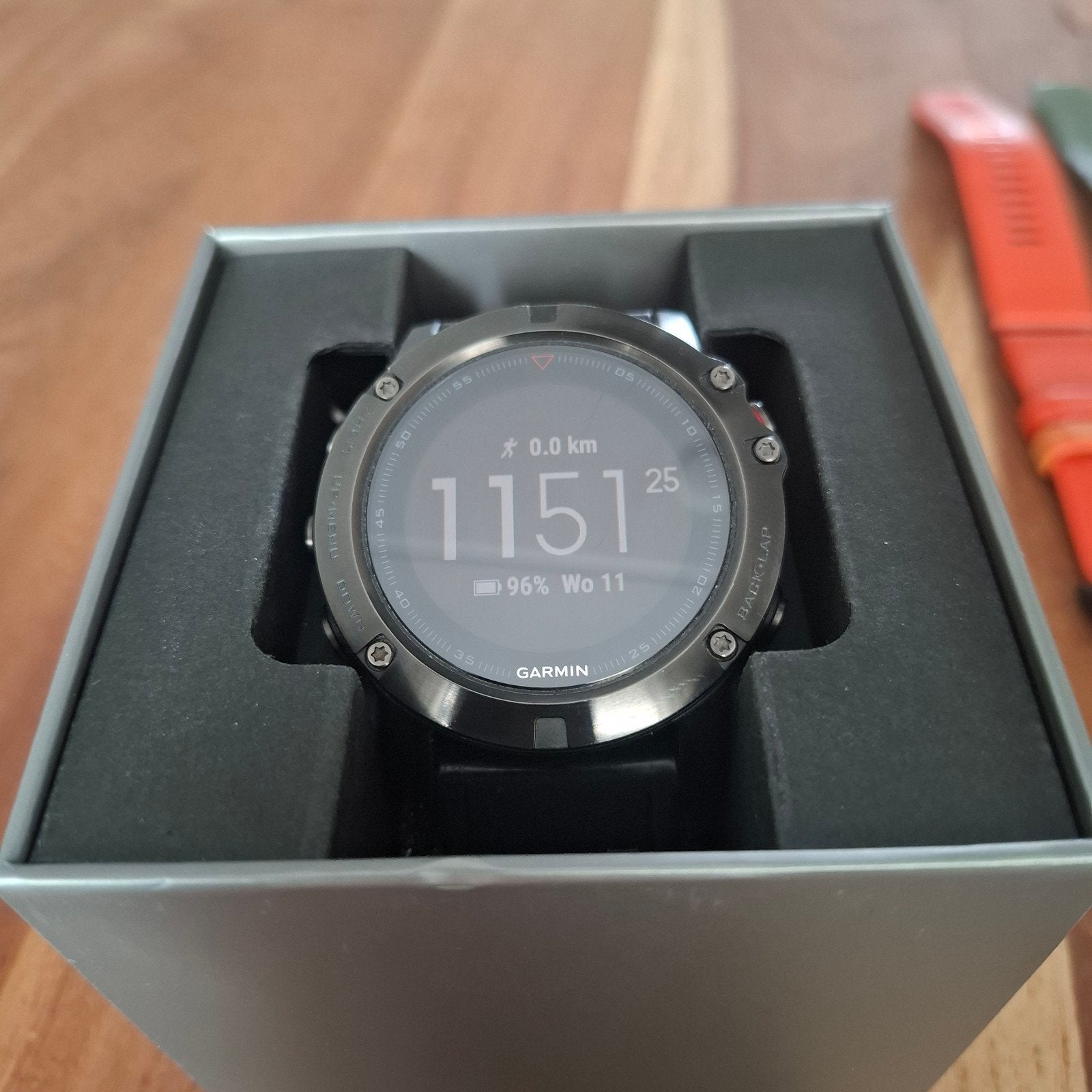 Garmin Fenix 5X Sapphire Edition Smartwatch, Zwart, Garmin, Ophalen of Verzenden, Zo goed als nieuw