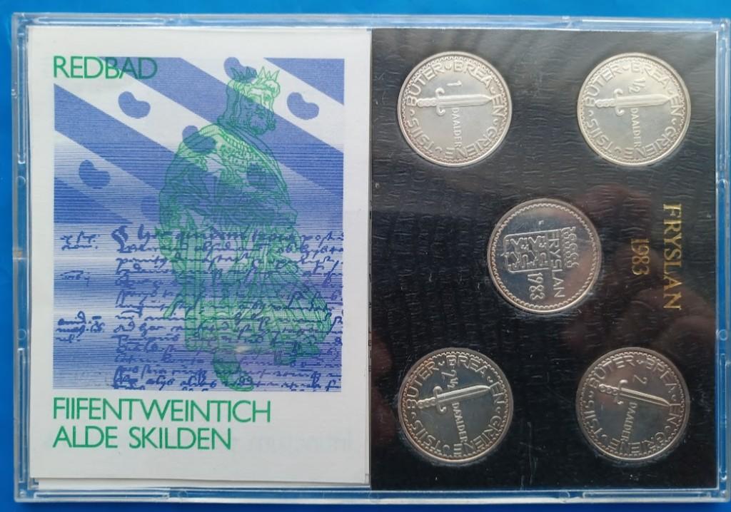 Fryslan 1983 - Set van 5 penningen en 6 bankbiljetten, Verzenden, Overige materialen, Nederland
