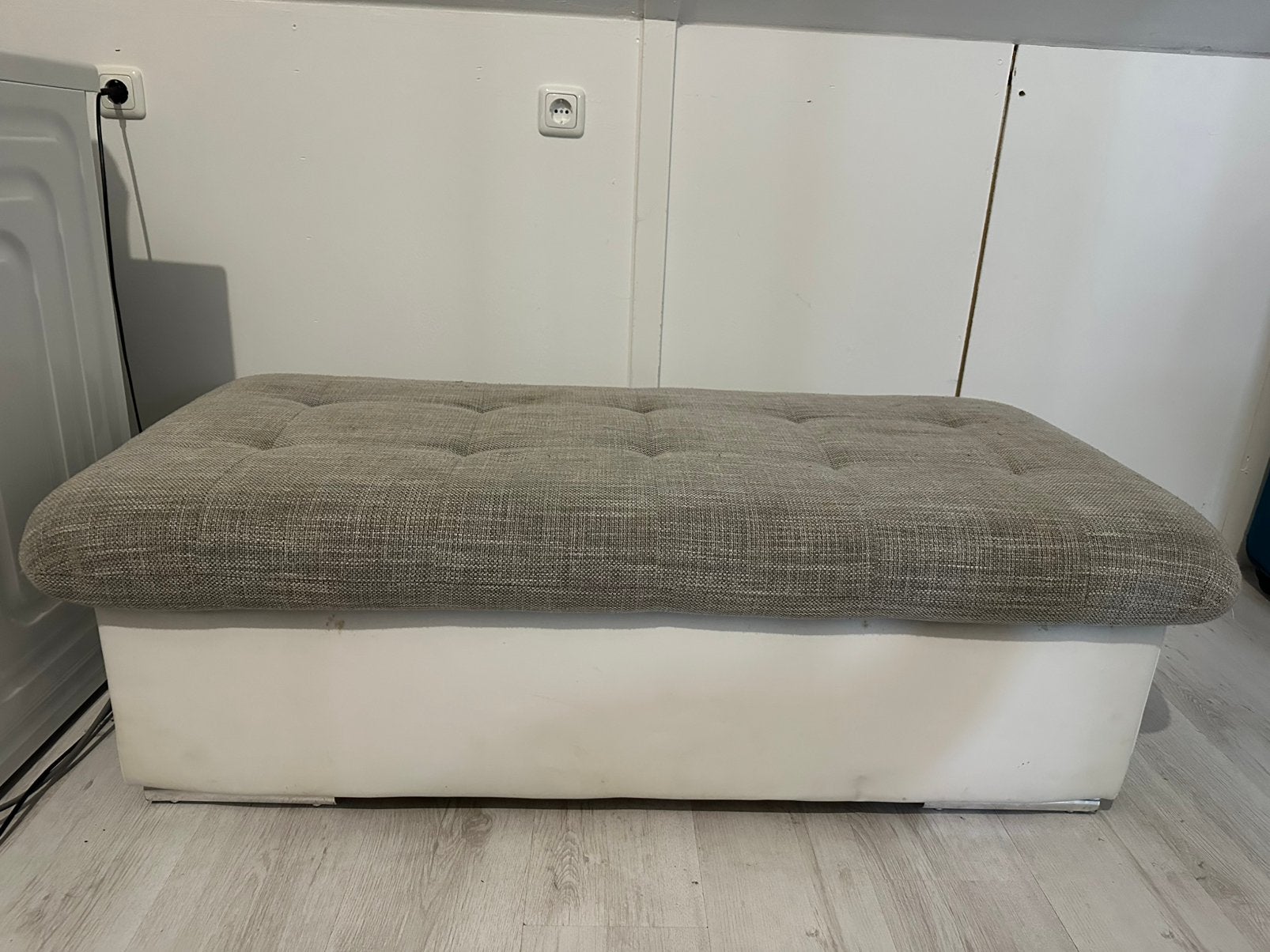 Poef, Ophalen, Zo goed als nieuw, Eenpersoons, 90 cm