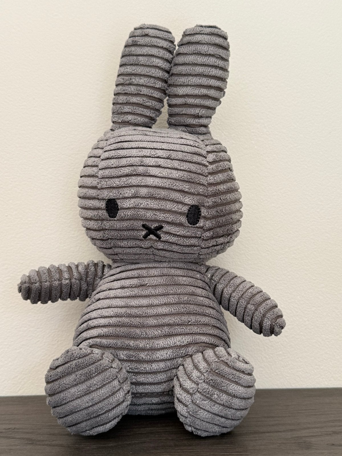 Nijntje knuffel van ribstof - Grijs, Overige merken, Grijs, Konijn, Nijntje