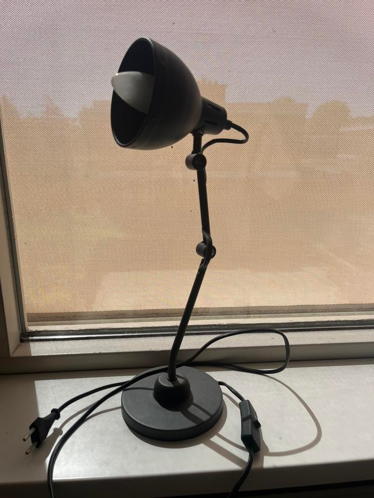 Bureaulamp antraciet, Ophalen, Zo goed als nieuw, Minder dan 50 cm