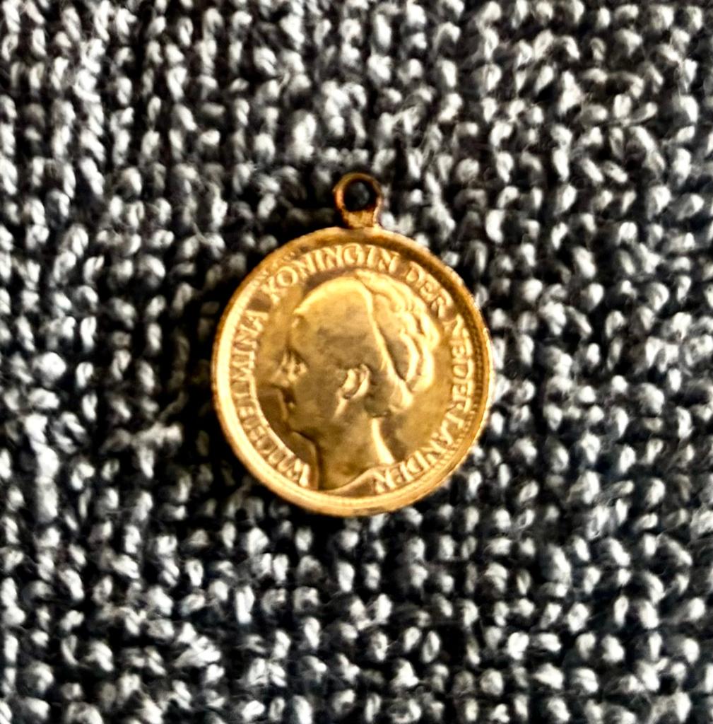 Bedel Wilhelmina 10 cent 1948, Overige merken, Overige materialen, Gebruikt, Ophalen of Verzenden