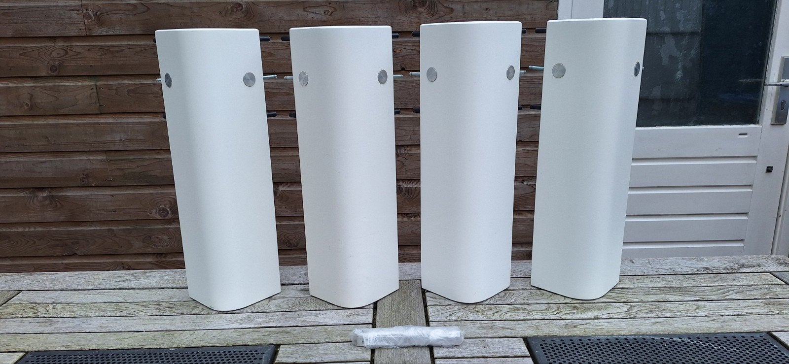 Auping Auronde bedpoten 48 cm, Huis en Inrichting, Ophalen, Gebruikt, Wit, Tweepersoons