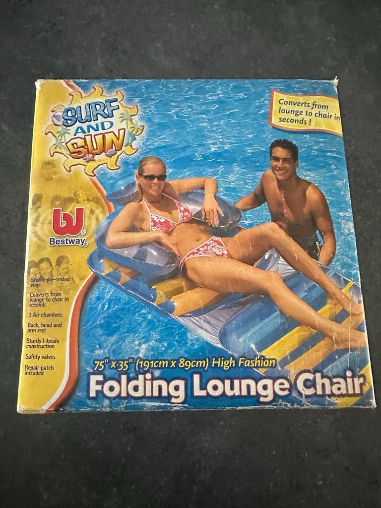 Opblaasbare Lounge Stoel voor Water - Bestway Surf & Sun, Minder dan 80 cm, Overige typen, Nieuw, Ophalen of Verzenden