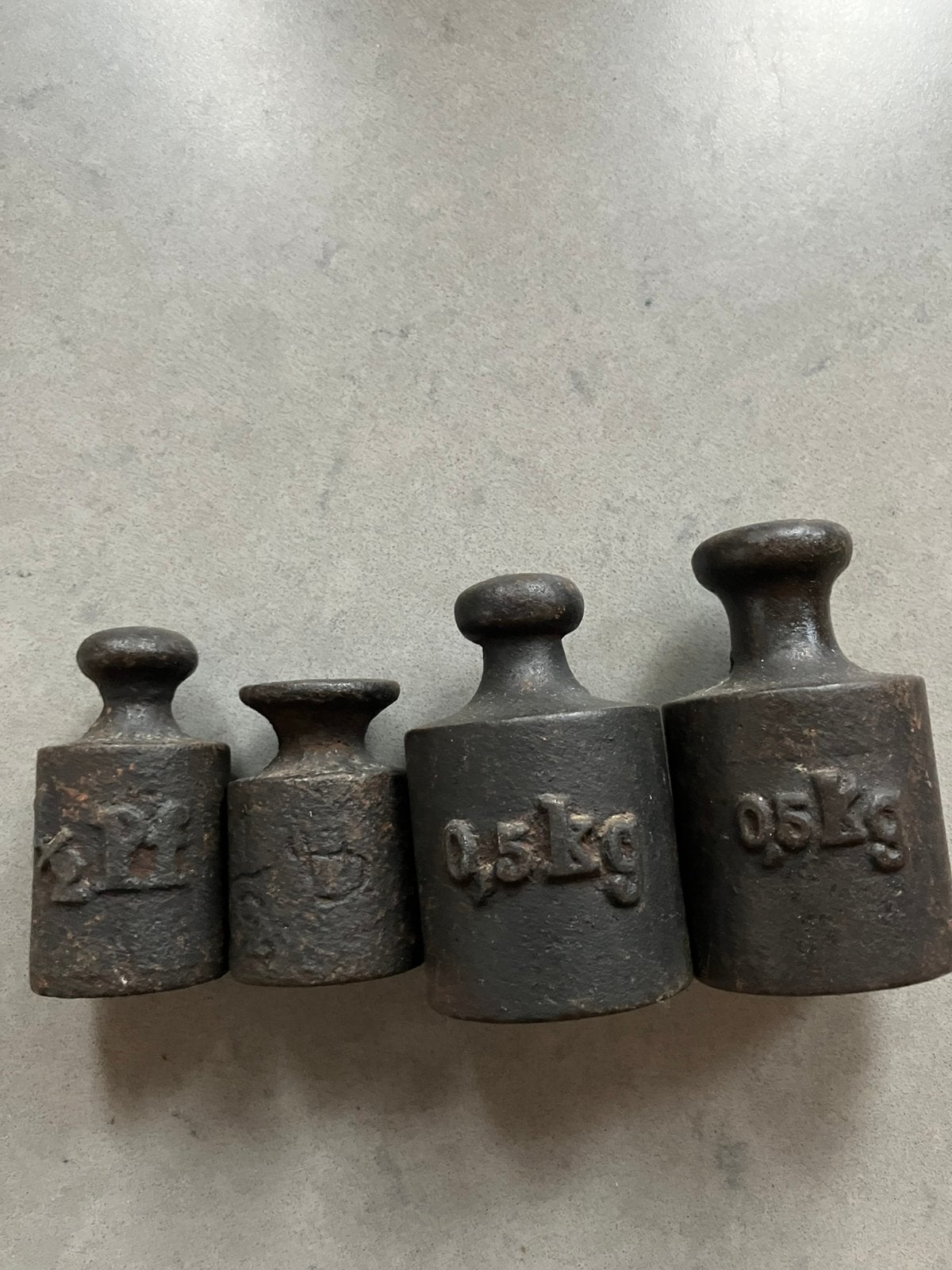 Diverse antieke gewichten zie omschrijving, Antiek en Kunst, Antiek | Gereedschap en Instrumenten, Ophalen of Verzenden