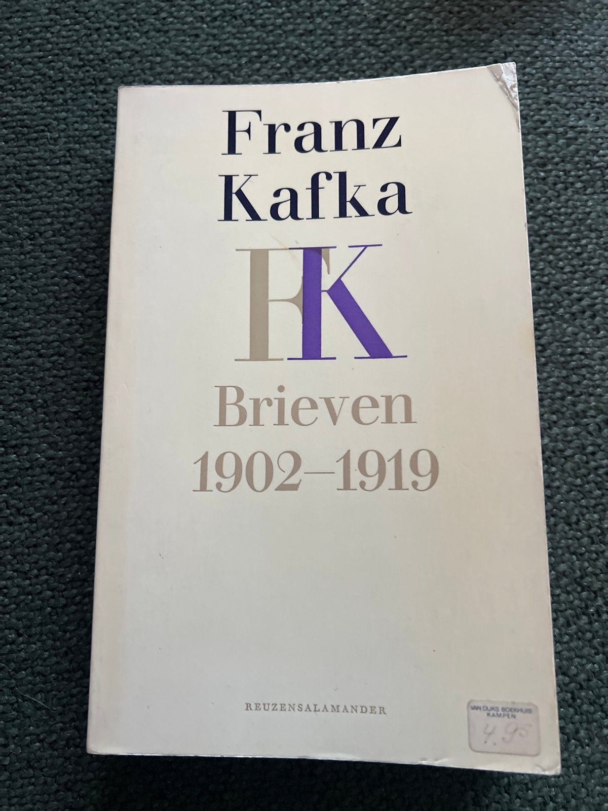 Franz Kafka - Brieven 1902-1919 (Reuzensalamander), Boeken, Ophalen of Verzenden, Zo goed als nieuw, Nederland