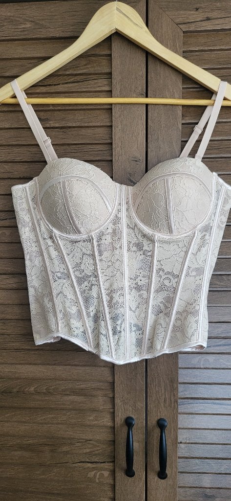 Korset nieuw, Kleding | Dames, Ondergoed en Lingerie, Body of Korset, Beige, Verzenden